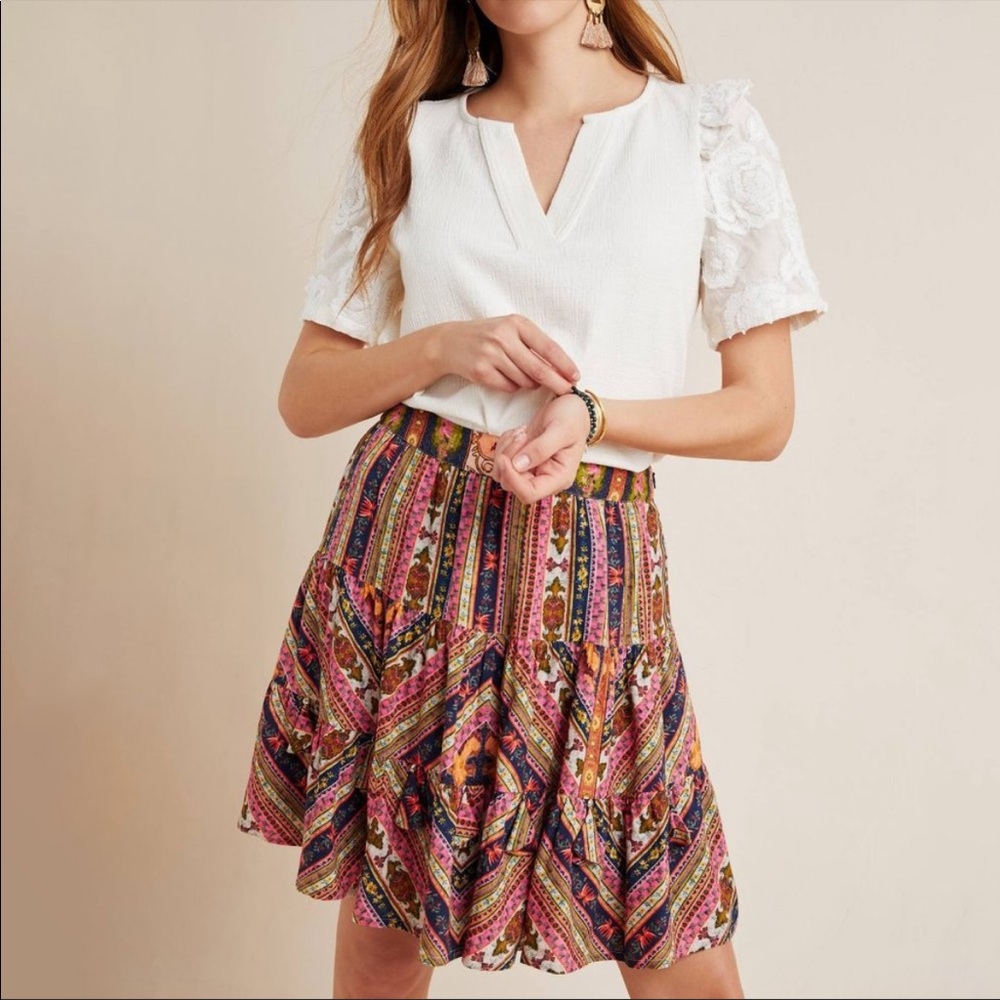 Colorful Patterned Women's Skirt